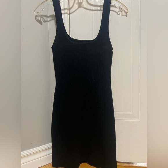 Aritzia Babaton Sculpt Knit Black Mini Dress - Picture 3 of 6